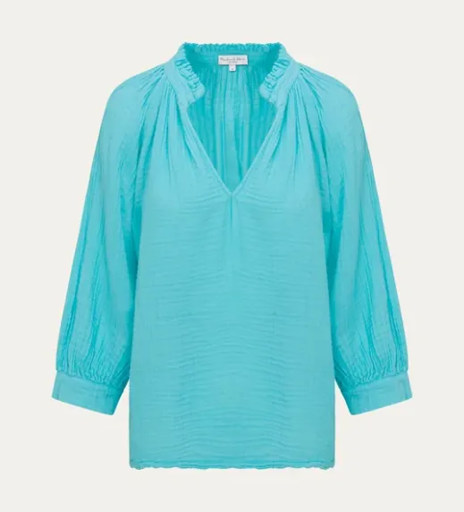 Kali Ruffle Neck Top